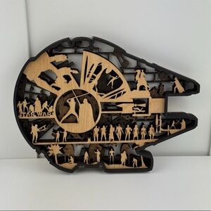 Wooden Star Wars Wall Art Decor